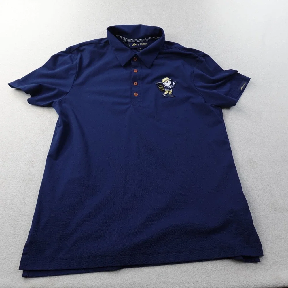 Adidas x Malbon Golf Polo Mens Small Crosby Collection Buckets Navy IP9219